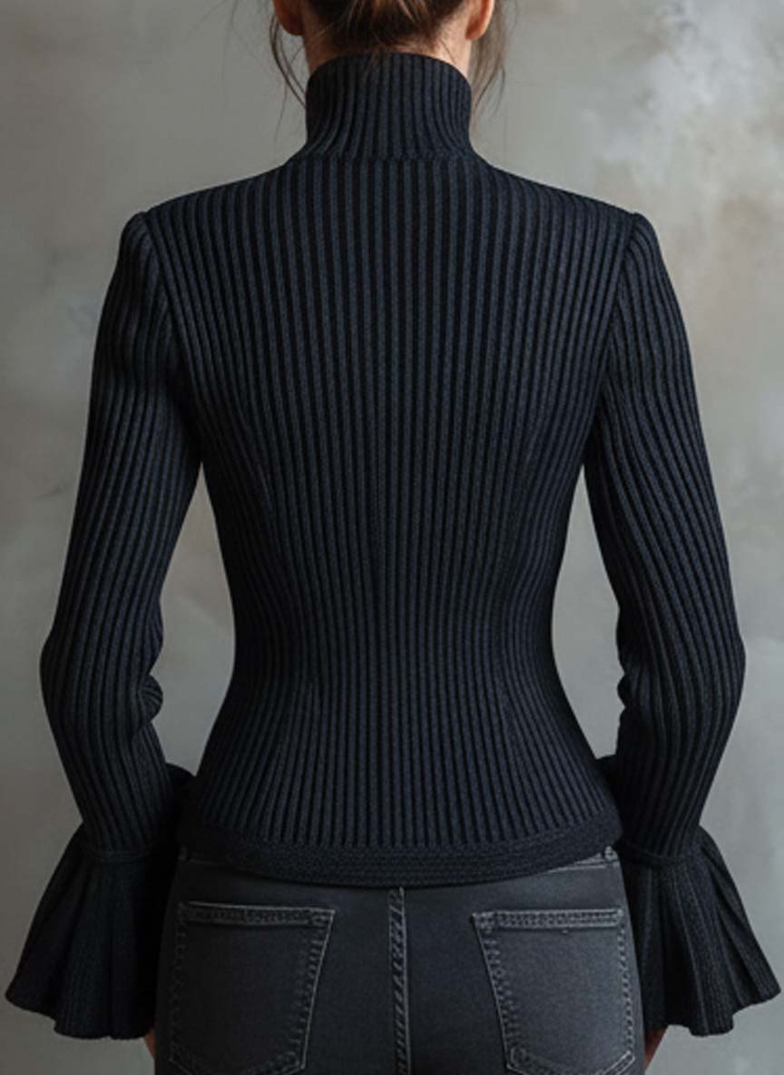 Women’s Sparkle Ribbed Knit Jacket