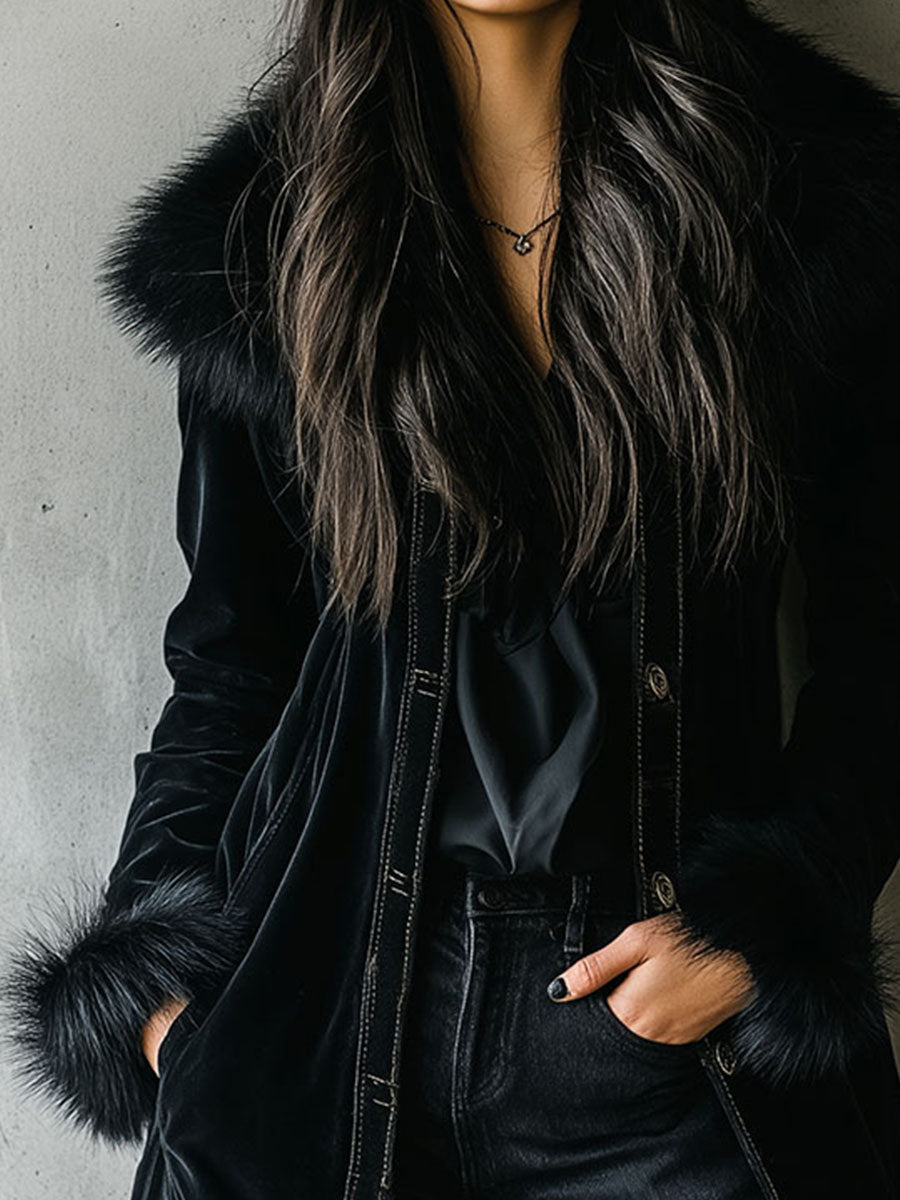 Women’s Longline Tailored Black Coat