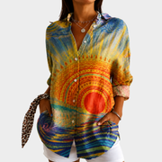 Women’s Printed Boho Flowy Blouse