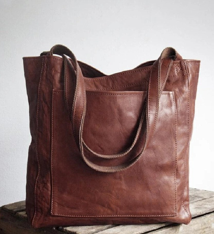Women’s Large Vegan Work Tote Bag
