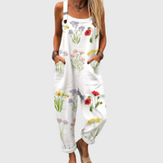 Women’s Comfortable Printed Overalls