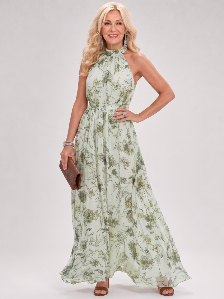Women’s Floral Flowy Midi Dress