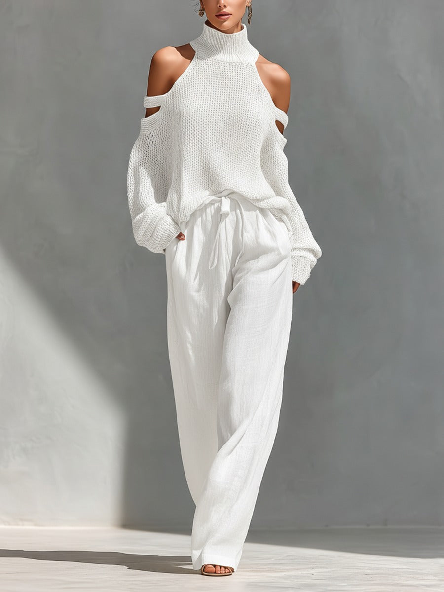 Women’s Off-Shoulder Two-Piece Set