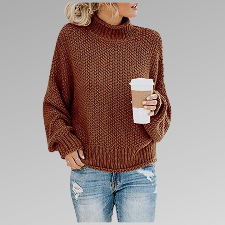 Women’s High Neck Pullover Sweater
