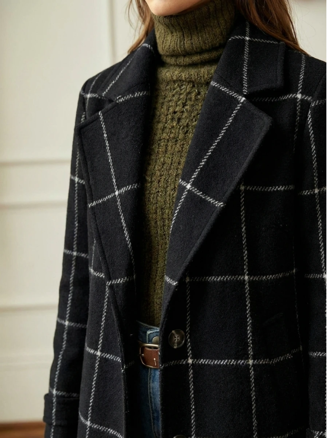 Women’s Plaid Long Coat