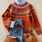 Women’s Vintage Knit Pullover Sweater