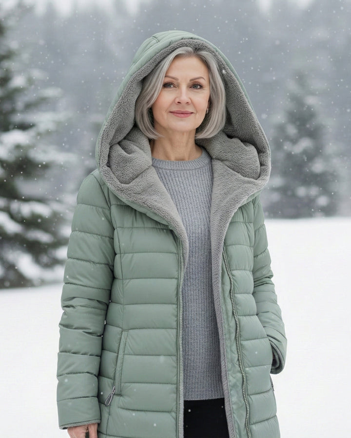 Women’s Fleece Lined Hooded Puffer Coat