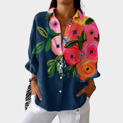 Women’s Lightweight Colorful Printed Blouse