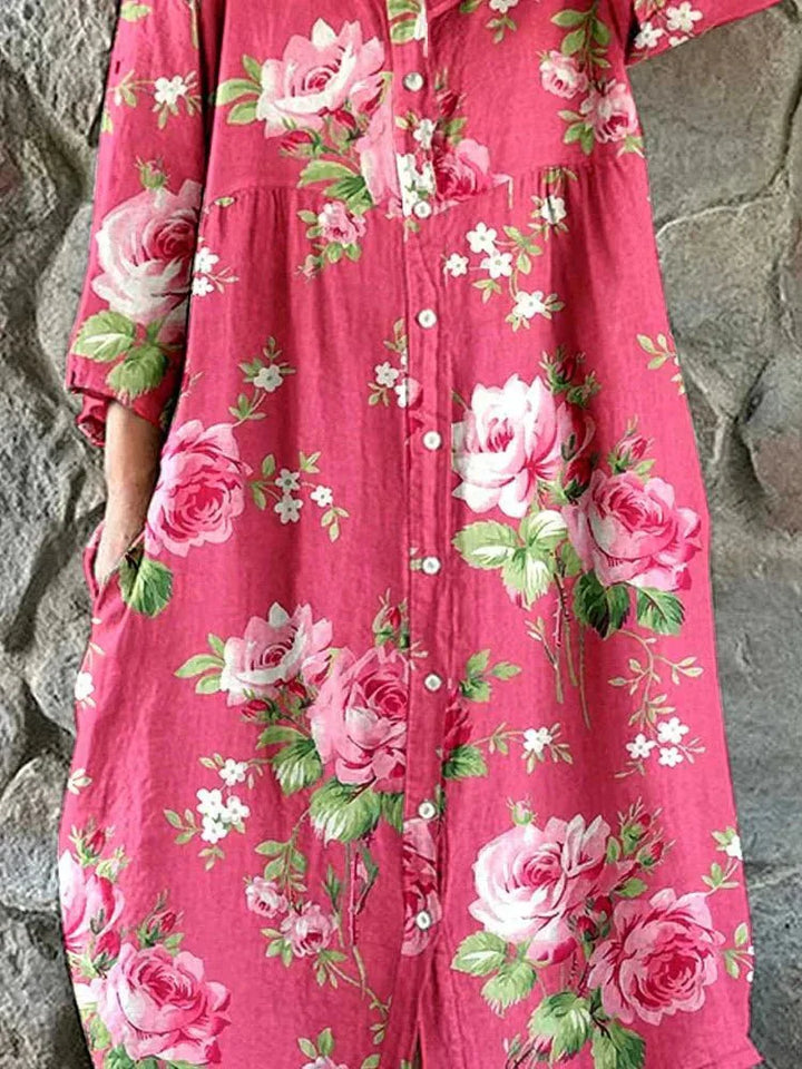 Women’s Elegant Floral Print Dress