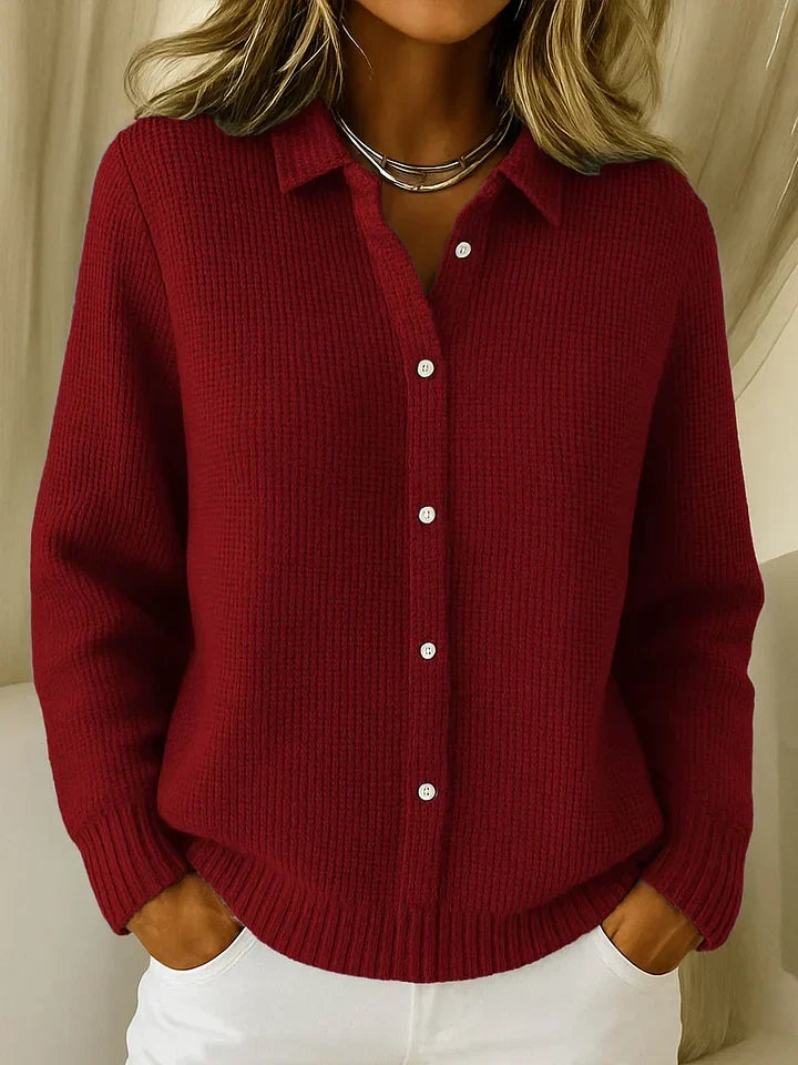 Women’s Open Front Long Sleeve Knit Cardigan