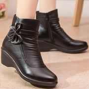 Women’s Side Zip Platform Bow Boots