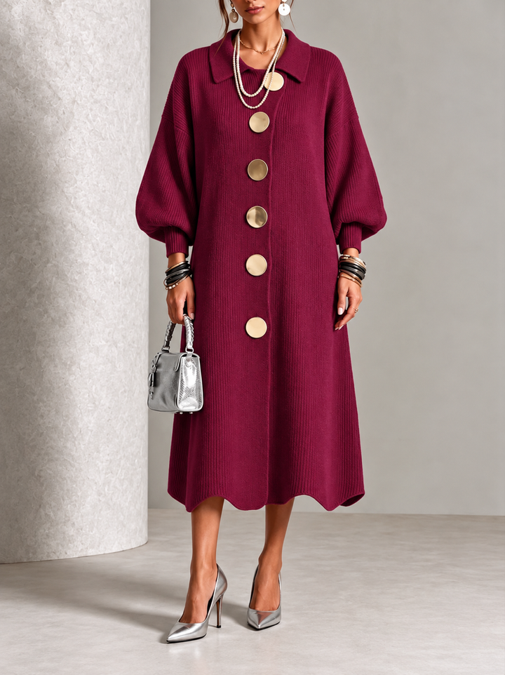 Women’s Long Sleeve Button-Down Dress