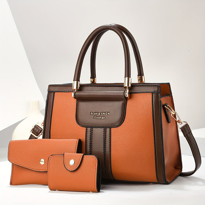 Women’s 3 Piece Matching Handbag Set