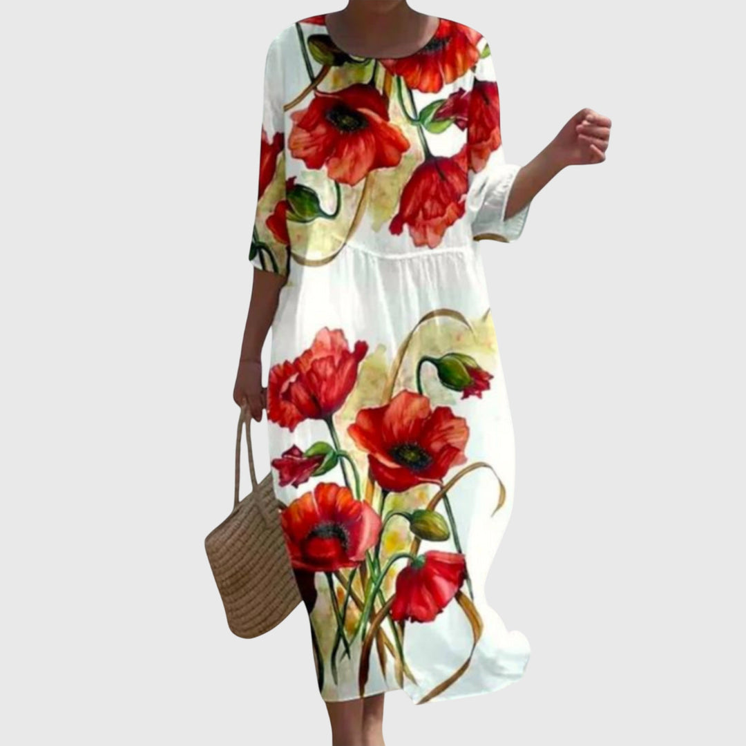 Women’s Floral Print Boho Maxi Dress