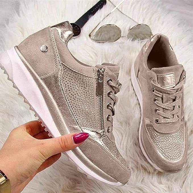 Women’s Zip Up Comfort Walking Shoes