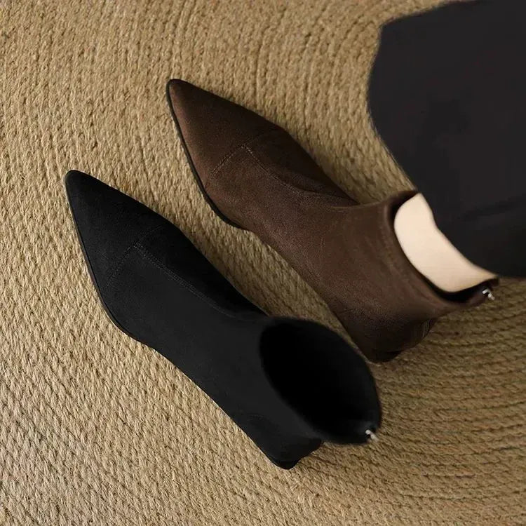 Women’s Pointed-Toe Heeled Ankle Boots