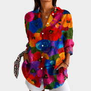 Women’s Floral Print Casual Blouse