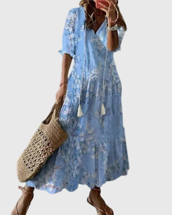 Women’s Boho Vintage Summer Maxi Dress