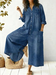 Women’s Wide-Leg One-Piece Jumpsuit