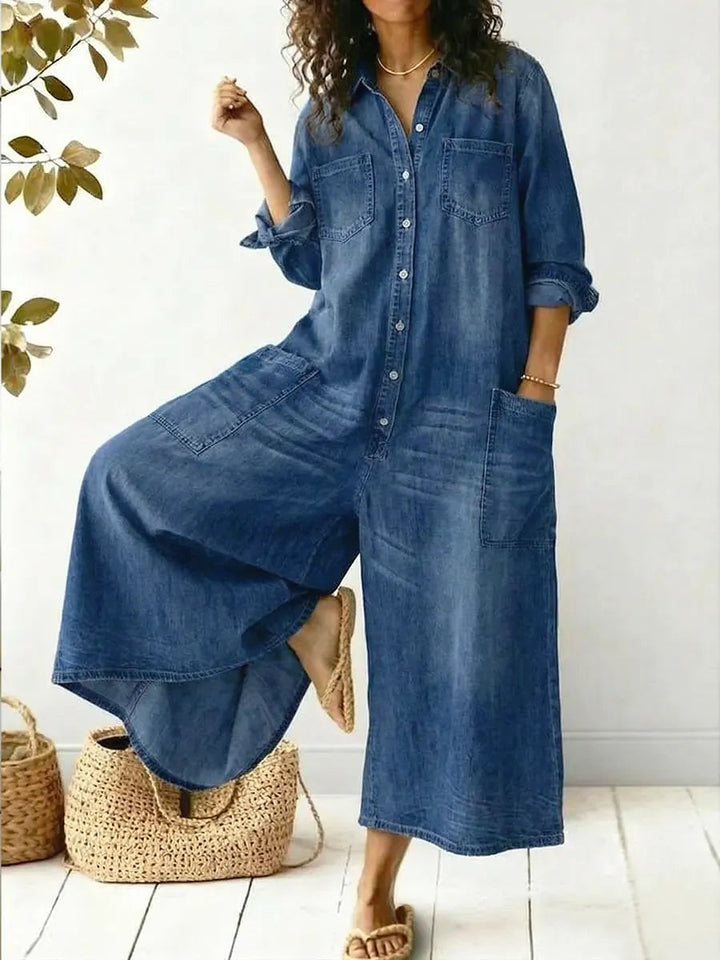 Women’s Wide-Leg One-Piece Jumpsuit