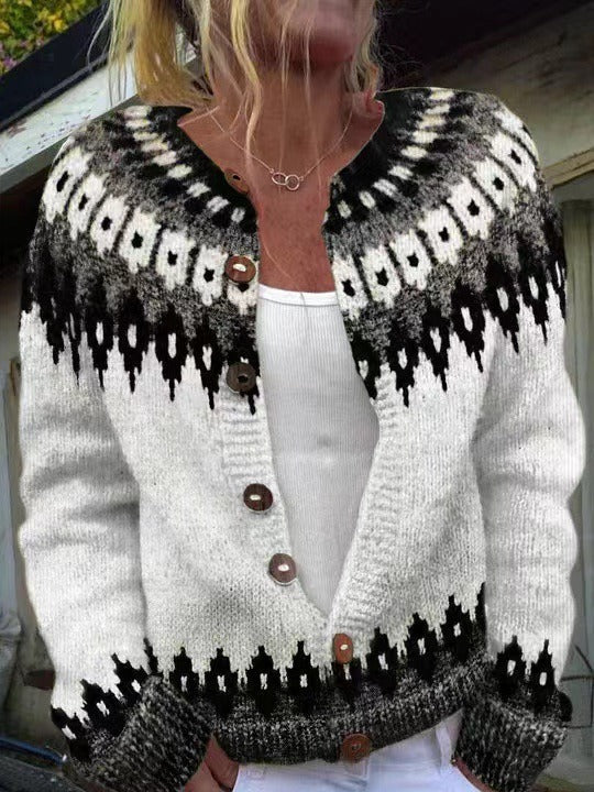 Women’s Retro Knit Cardigan