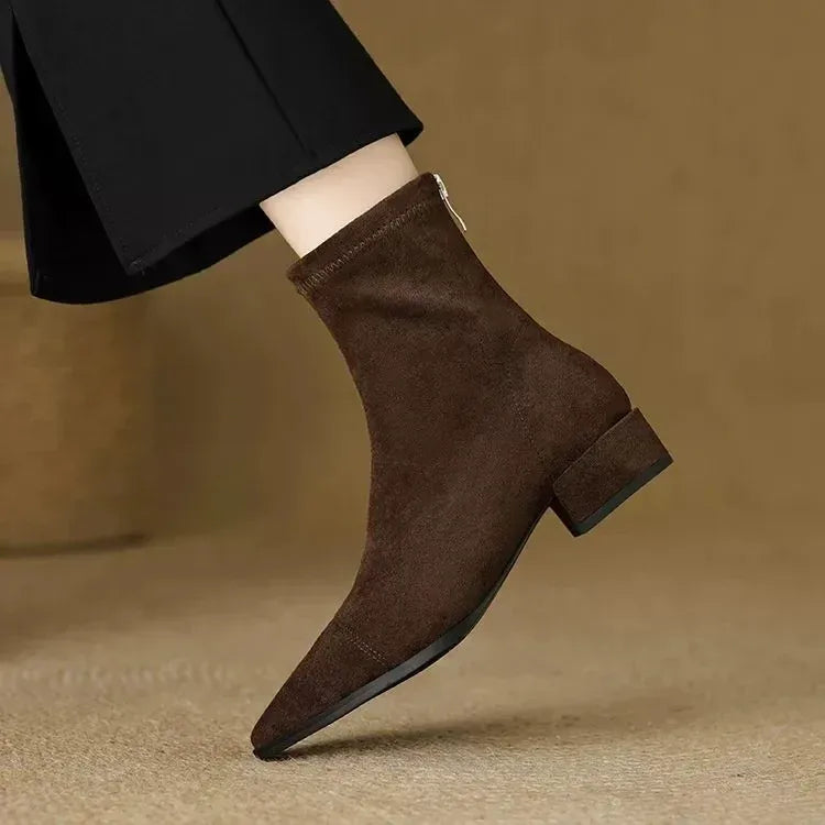 Women’s Pointed-Toe Heeled Ankle Boots