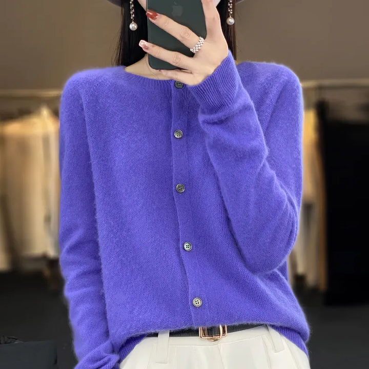 Women’s V-Neck Button-Front Cardigan