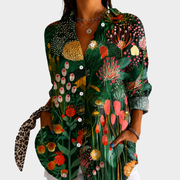 Women’s Floral Print Statement Blouse