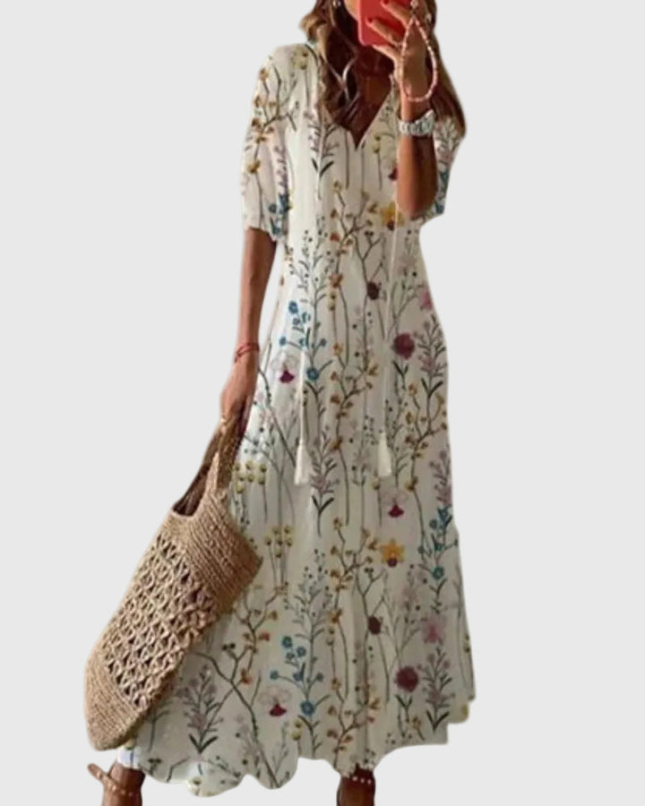 Women’s Boho Vintage Summer Maxi Dress
