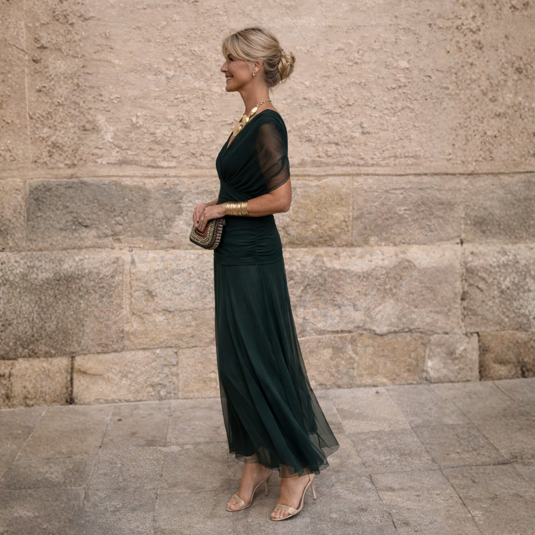 Women’s Off Shoulder Maxi Evening Dress