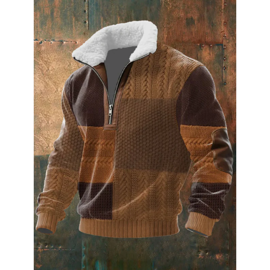 Men’s Half Zip Turtleneck Sweater