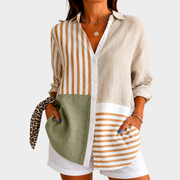 Women’s Patchwork Casual Blouse
