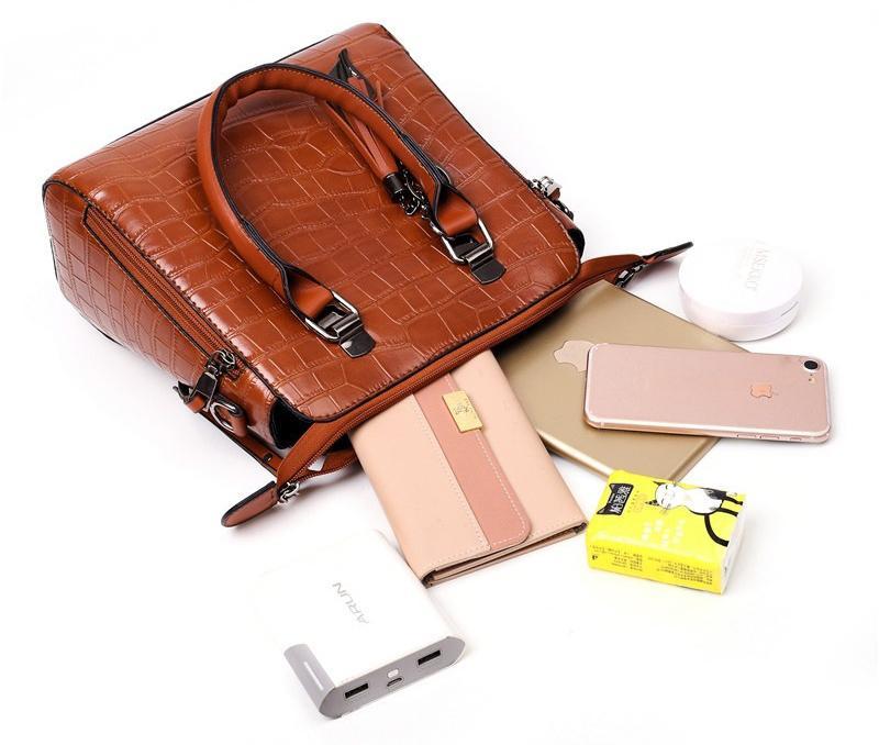 Women’s 4-Piece Tote Crossbody Wallet Handbag Set