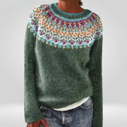 Women’s Icelandic Patterned Pullover Sweater