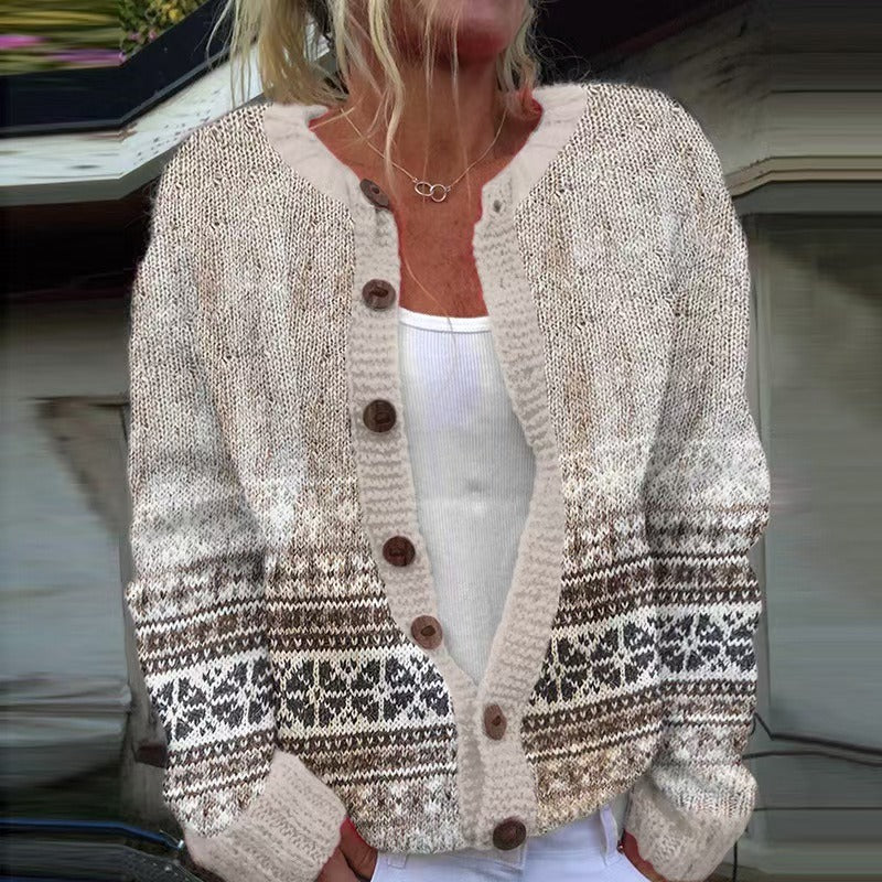 Women’s Retro Button-Up Cardigan