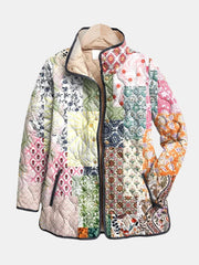 Women’s Floral Print Quilted Jacket