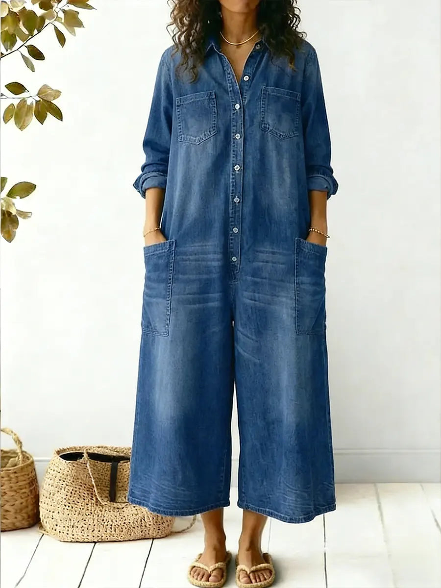 Women’s Wide-Leg One-Piece Jumpsuit