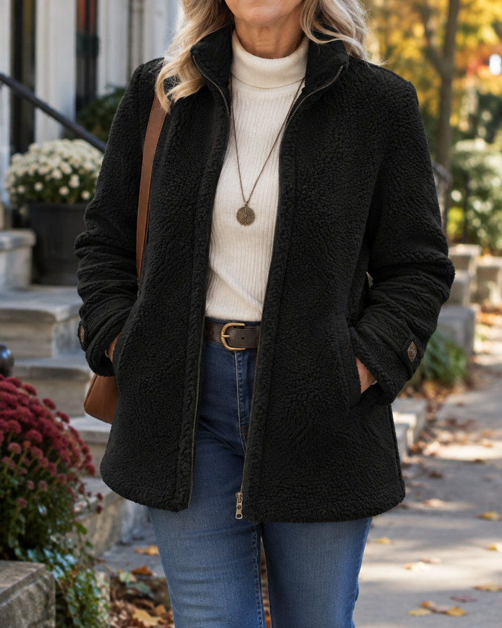 Women’s Cozy Lightweight Stand Collar Jacket