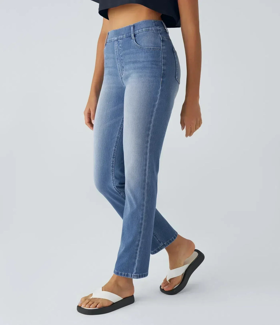 Women’s High Waisted Stretch Pull On Pants