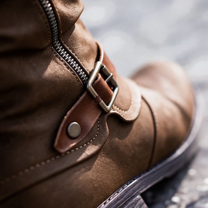 Women’s Comfortable Low Heel Ankle Boots