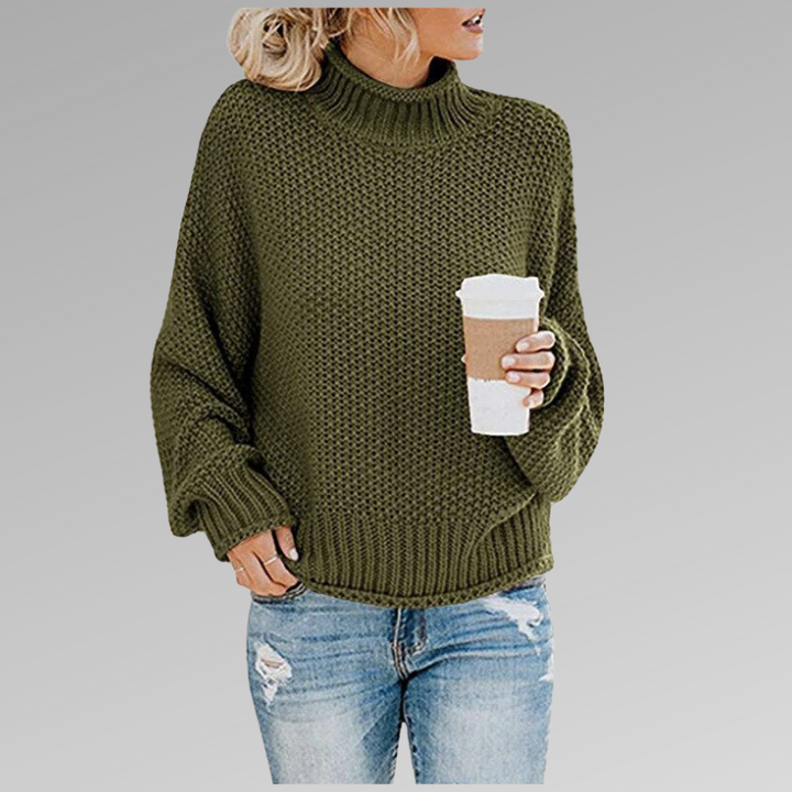 Women’s High Neck Pullover Sweater