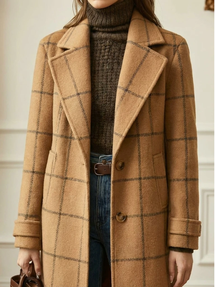 Women’s Plaid Long Coat