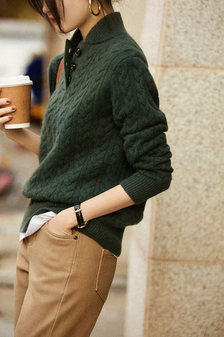 Women’s Textured Cable Knit Sweater