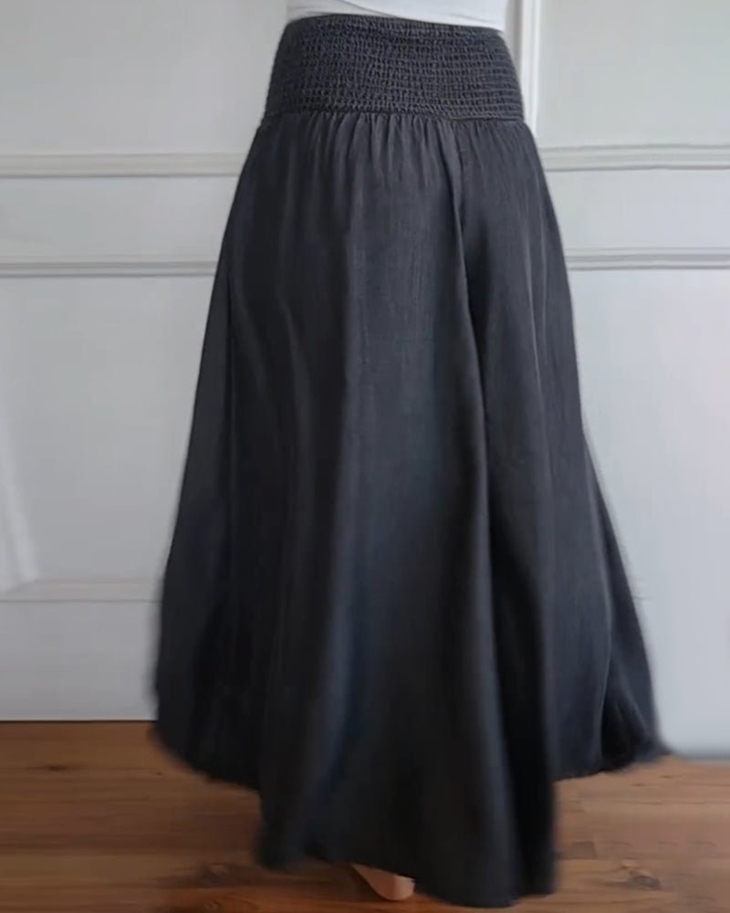 Women’s High-Waisted Wide-Leg Stretch Pants