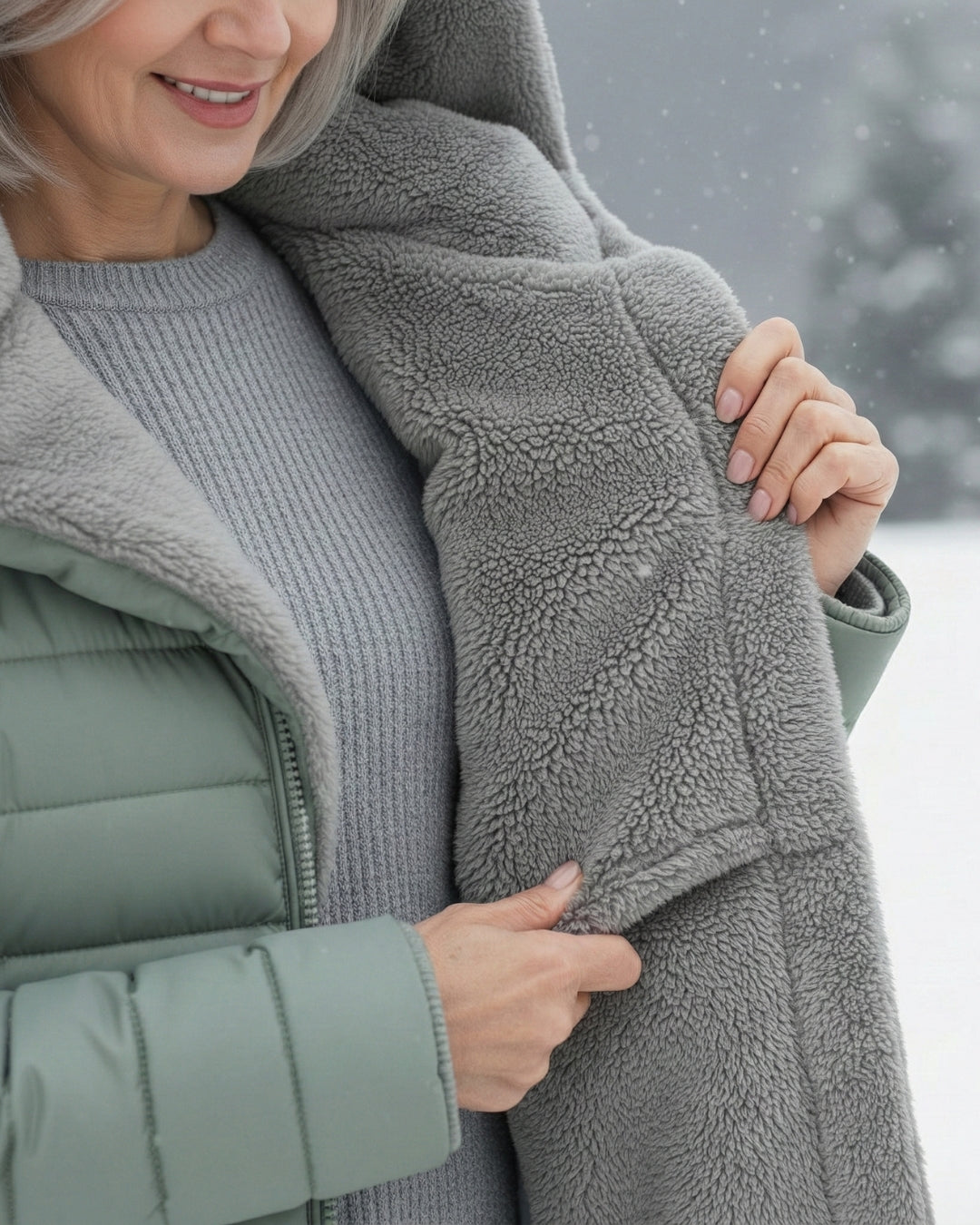 Women’s Fleece Lined Hooded Puffer Coat