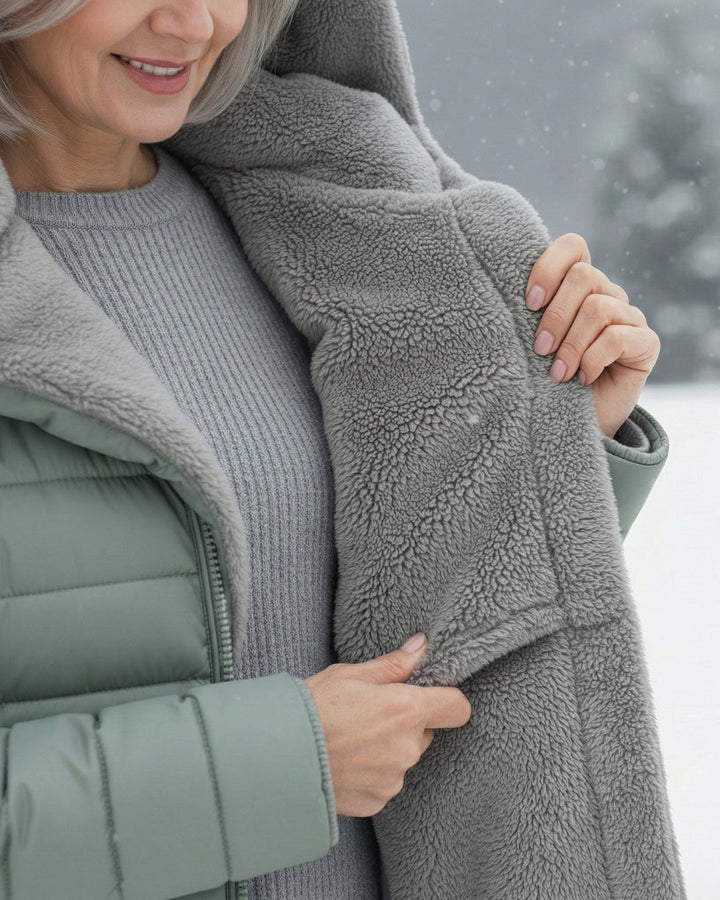 Women’s Fleece Lined Hooded Puffer Coat