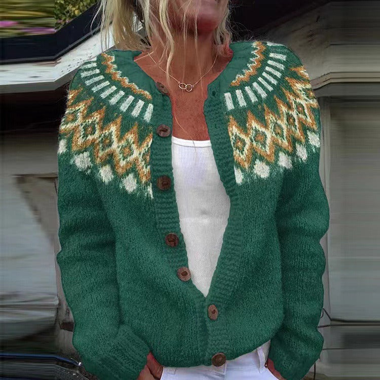 Women’s Vintage Cable Knit Cardigan