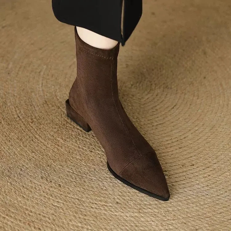 Women’s Pointed-Toe Heeled Ankle Boots