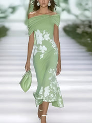 Women’s Elegant Floral Print Dress