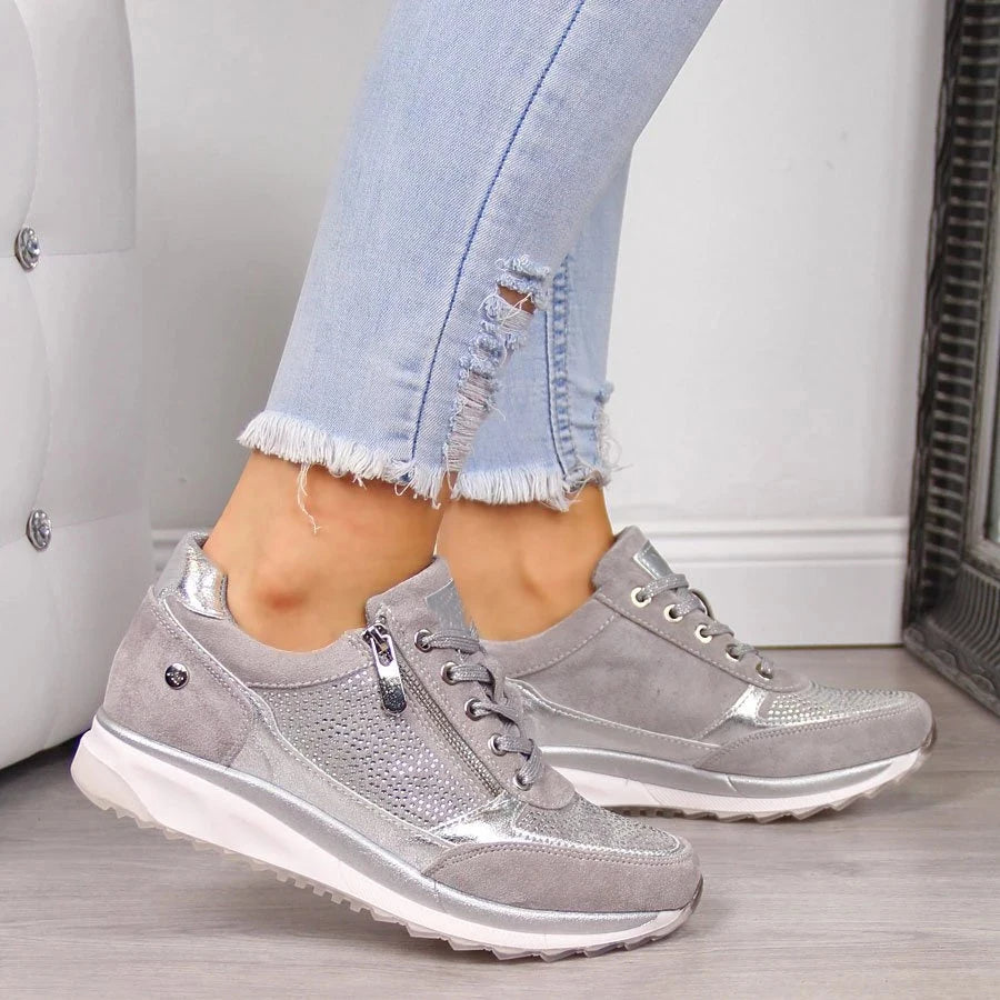 Women’s Zip Up Comfort Walking Shoes